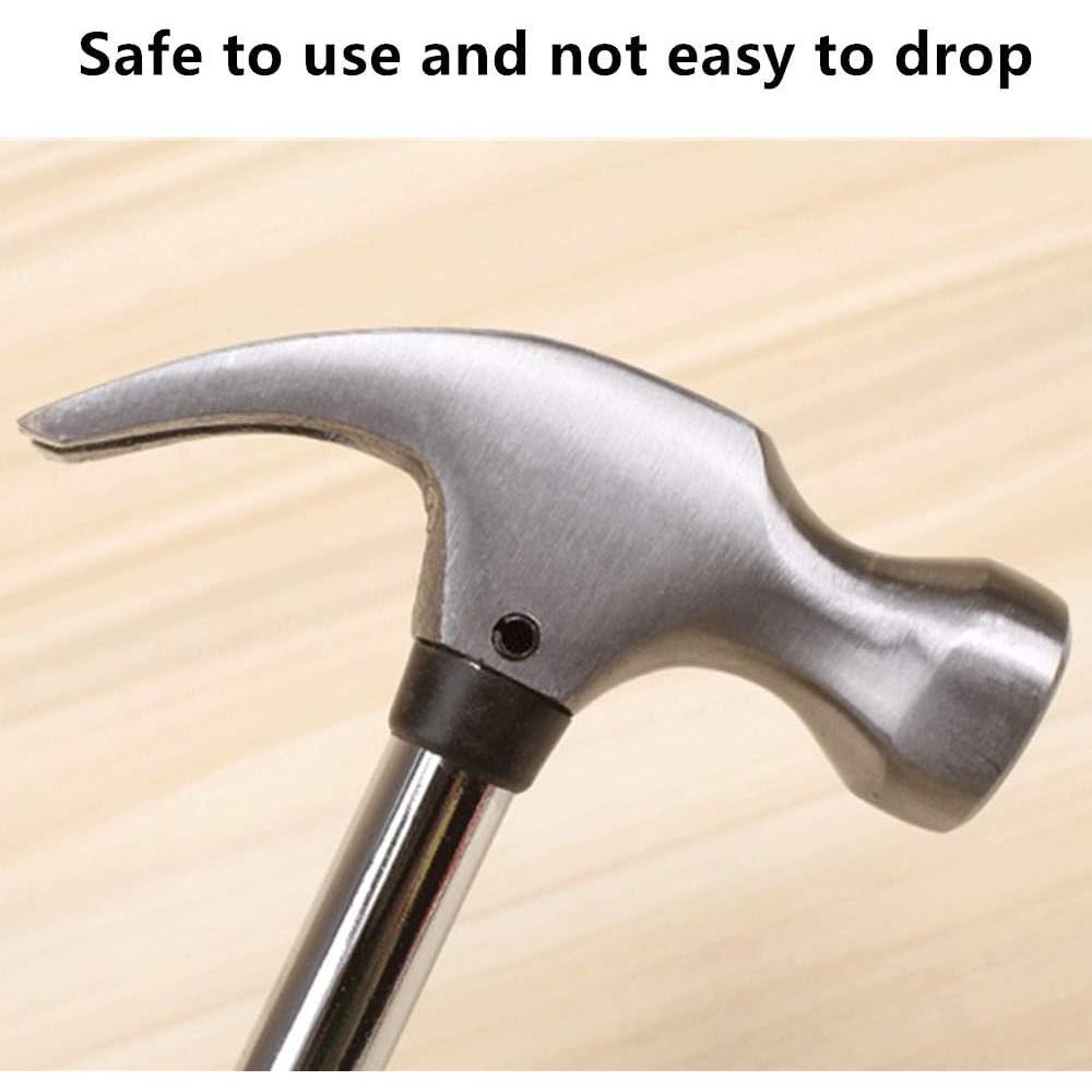 XIGUI Mini Hammer- Mini Claw Hammer-Mini Claw Hammer Rubber Handle Household Carpet Wall Nail Remover With Non-Slip Shock Absorber