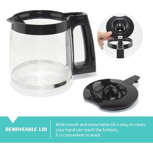 Generic iSH09-M609568mn 12-Cup Replacement Glass Carafe Pot Compatible with  Cuisinart Coffee Maker Models DCC-2200, DCC-2600, DCC-2800, DCC-3200, and D