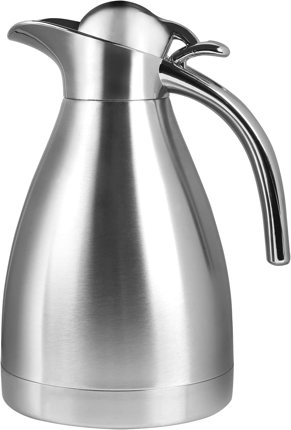 Generic Yoodelife 34 oz Food-grade Stainless Steel Thermal Carafe/Double Walled Vacuum Insulated Pot with Press Button Top, 12+ Hrs Hea