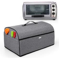Luxja Toaster Oven Cover Compatible with Hamilton Beach 6-Slice Toaster Oven, Gray