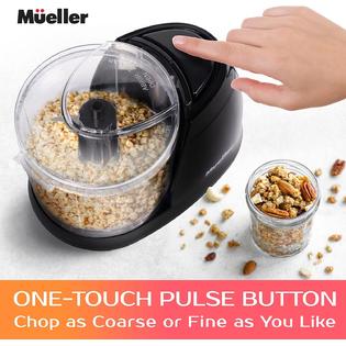 mueller home FC-1500 Mueller Mini Food Processor, Electric Food Chopper,  1.5-cup Meat Grinder, Mix, Chop, Mince and Blend Vegetables, Fruits, Nuts