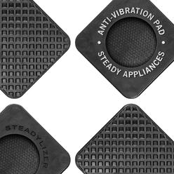 SandFlow Anti Vibration Pads for Washing Machine - 4pc - Prevent Your Washer and Dryer From Walking and Reduce Noise - High Friction Har