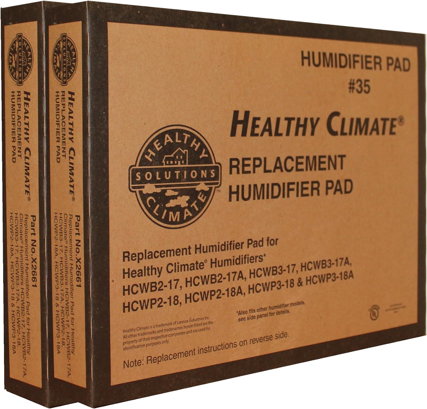 Generic Lennox Healthy Climate Humidifier Pad # 35 Part No. X2661 Case of 2