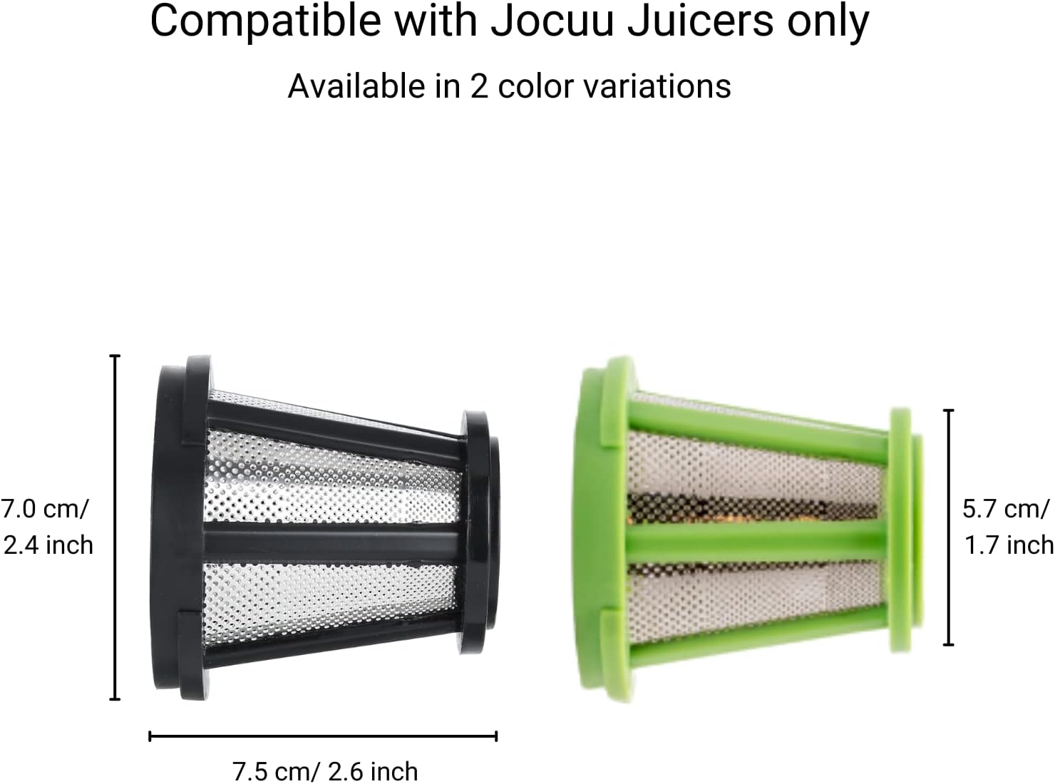 Generic Jocuu Accessory No. 7 Juicer Strainer, Filter, Replacement Part for Slow Masticating Juicer ZM1503, Easy to Assemble, Disassemb