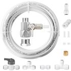 Food Grade Fridge Ice Maker Water Installation Kit,1/4 In OD 25 FT Water  Tubing with Feed Water