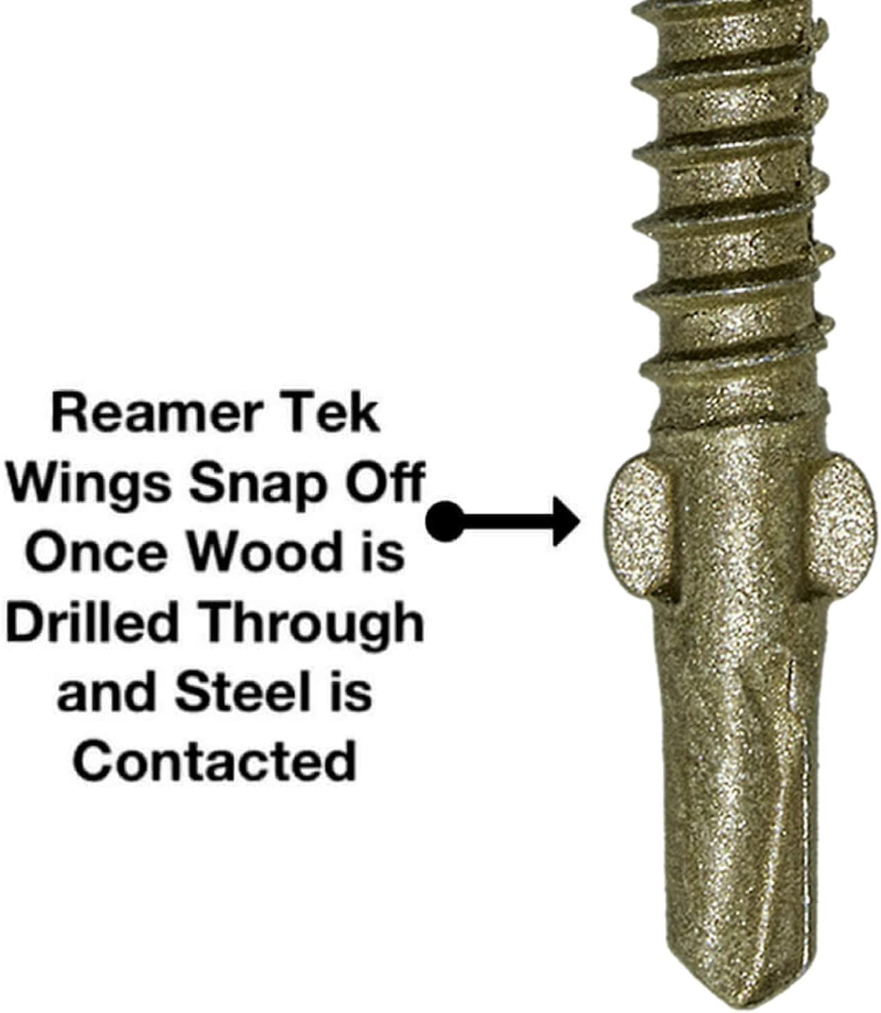 jake sales #14x2-3/4" Reamer Tek Torx/Star Head Self-Drilling Wood to Metal Screws - 5 POUNDS ~170 Tek Screws - Tek Screws for Flatbe