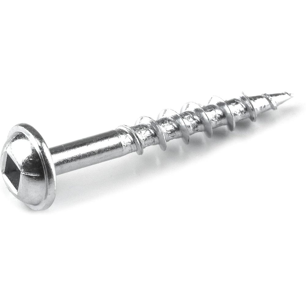 Kreg SML-C125-100 Zinc Pocket Screws, 1-1/4 Inch #8 Coarse Thread, Maxi-Loc Head (100 Count)