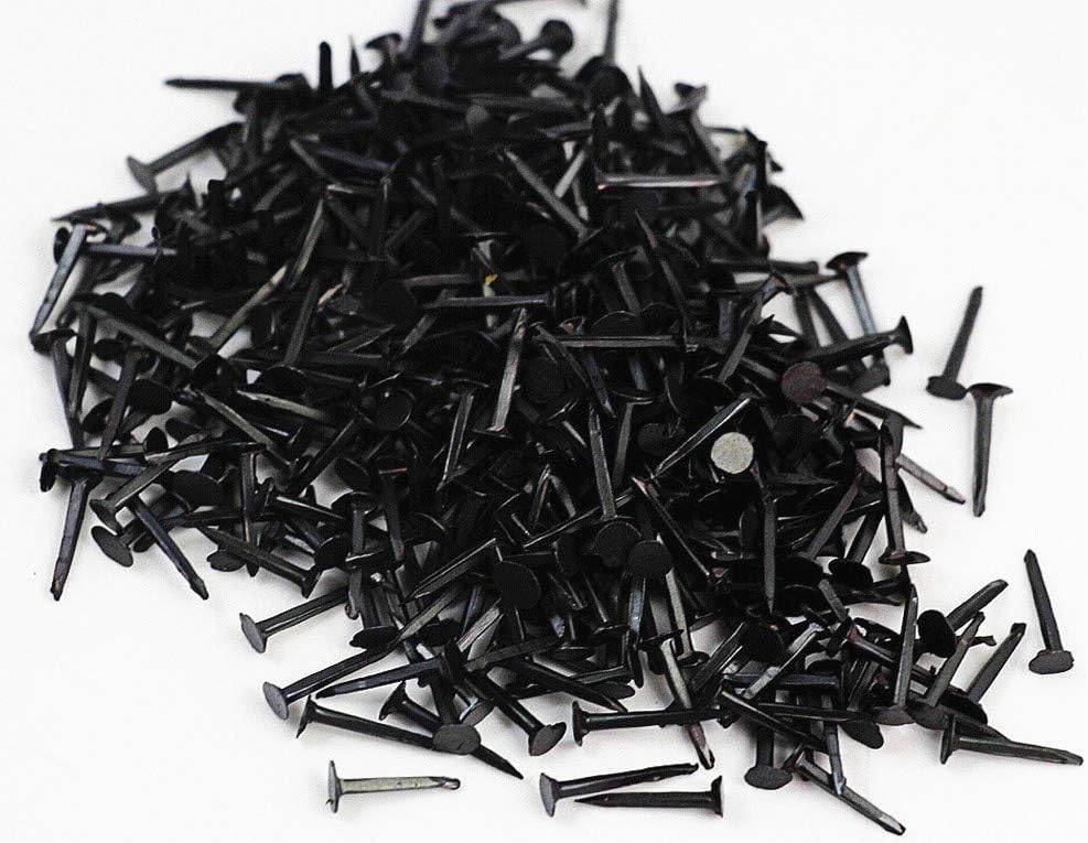 liyafy 10mm Black Metal Nails Tacks for Shoes Boots Leather Heels Soles Repairs Replace Package of 250g