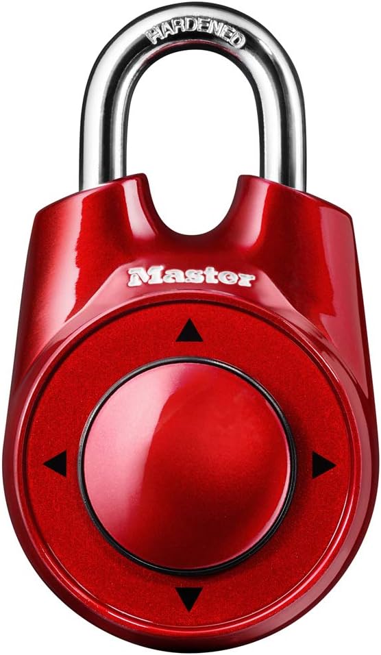 Master Lock Directional Combination Lock, Set Your Own Directional Lock, Combination Lock for Gym and School Lockers, 1500iD