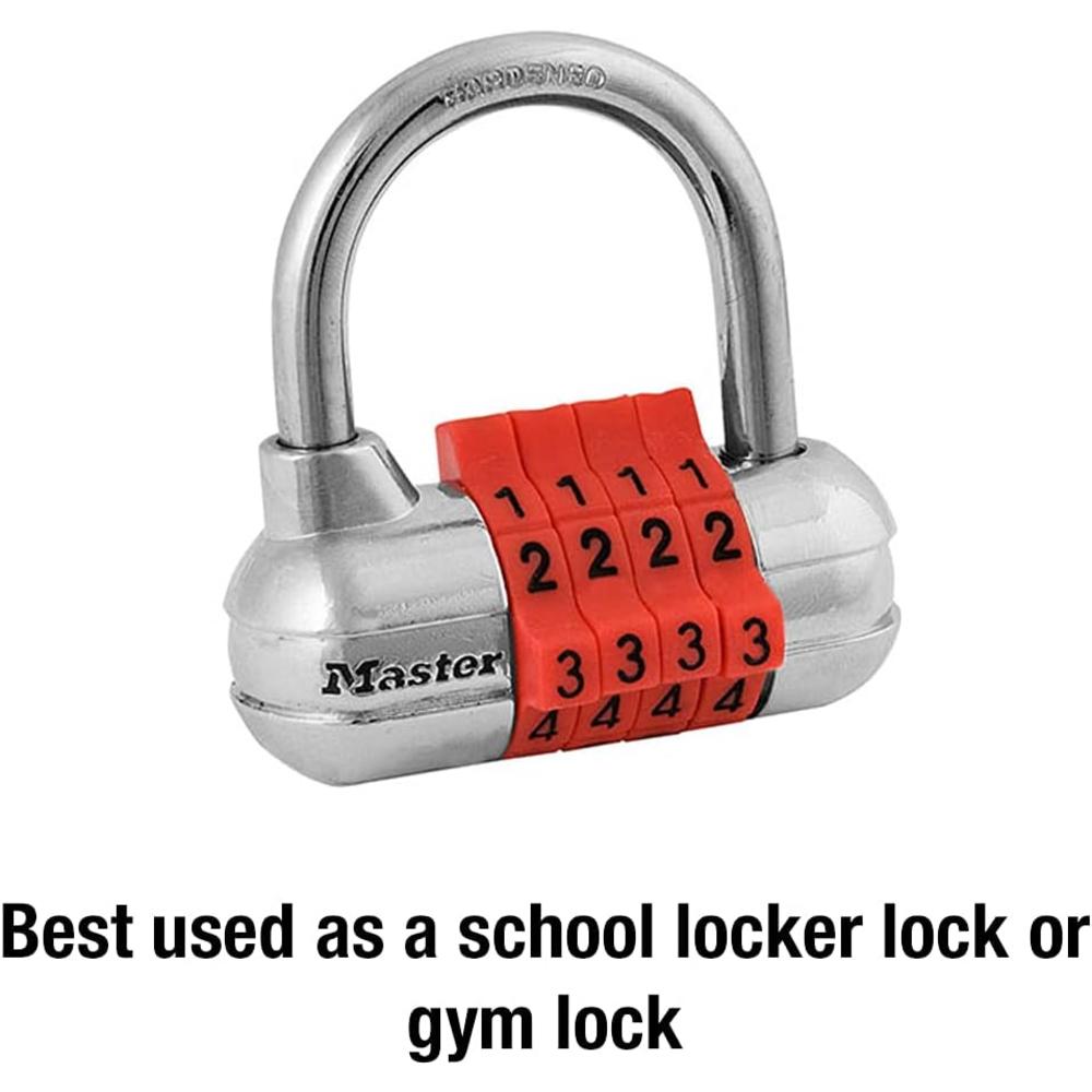 Master Lock 1523D Set Your Own Combination Padlock, 1 Pack, Color May Vary