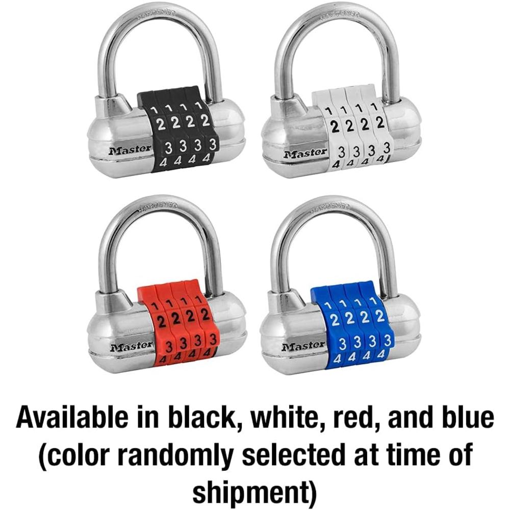 Master Lock 1523D Set Your Own Combination Padlock, 1 Pack, Color May Vary