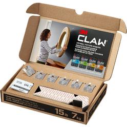 3M CLAW Drywall Picture Hanger with Temporary Spot Marker, Holds 15 lbs, 6 Hangers, 6 Markers/Pack