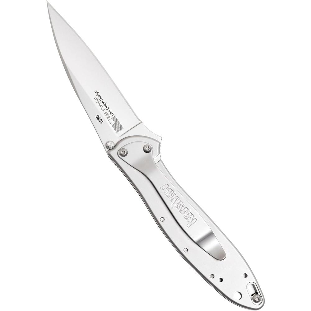 Kershaw Leek Pocket Knife (1660) 3-In. Sandvik 14C28N Blade and Stainless Steel Handle, Best Buy from Outdoor Gear Lab Includes Frame L
