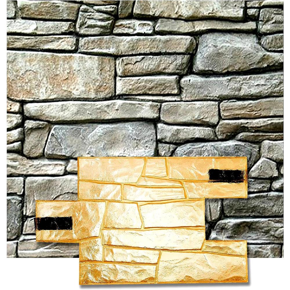 FORMDEKOR-UA Polyurethane Mat Stamp GRANITE CHIPPED Texturing Pattern Stone Decorative Concrete Cement Imprint Texture Stamping, 500 &#2