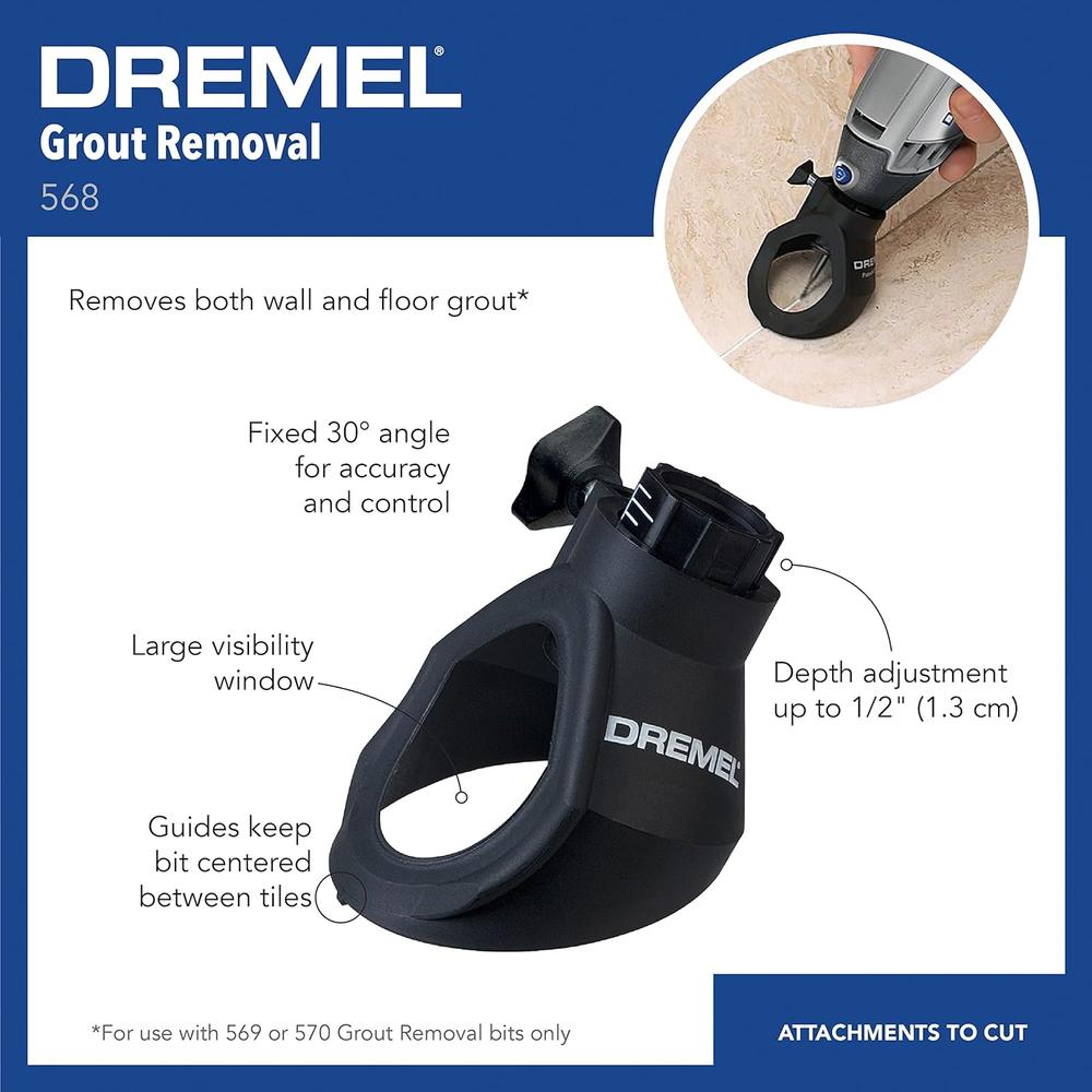 Dremel Grout Removal Rotary Tool Attachment, 568-01