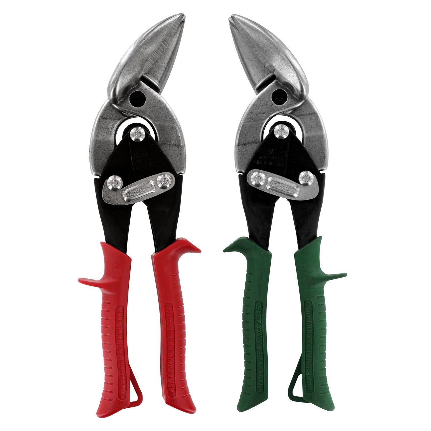 Generic Midwest Tools and Cutlery MWT-6510C Midwest Snips Forged Blade Offset Aviation Snips Set (Pack of 2)