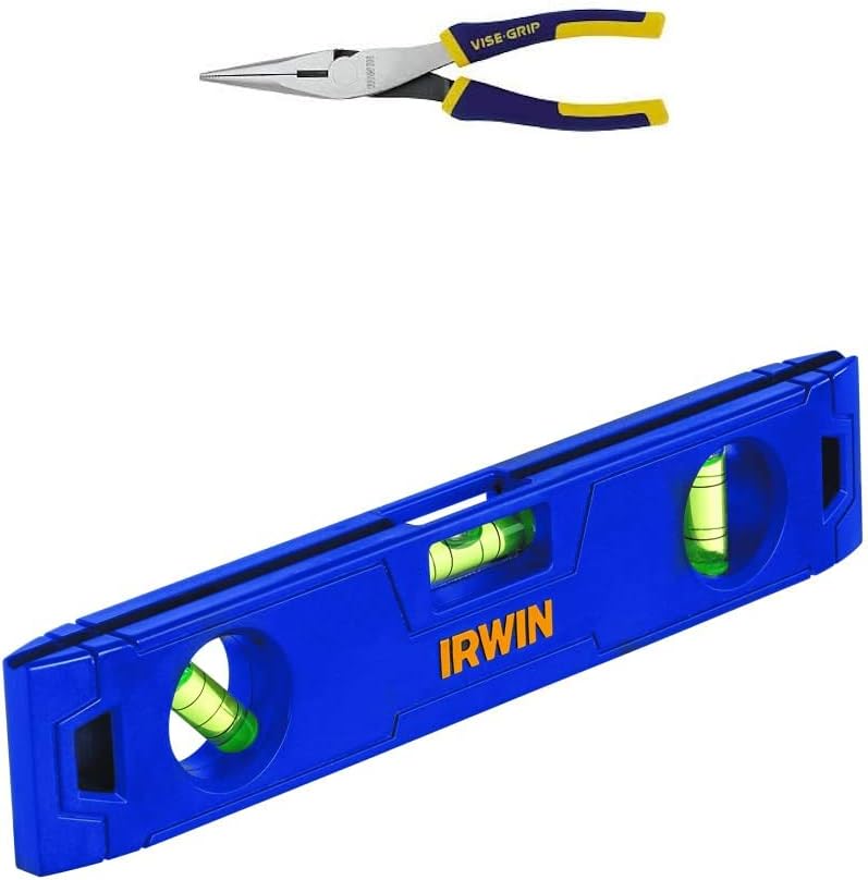 Vise-Grip IRWIN VISE-GRIP Long Nose Pliers with Wire Cutter, 8-Inch (2078218)