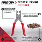 Generic Arrow GEPK532 Eyelet Tool Kit, Hole Punch Pliers for Fabric,  Leather, Canvas, Includes 100 Eyelets, 5/32-Inch