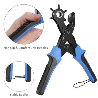 Generic Belt Hole Puncher, (Perfect Full Set) Diyife Leather Hole Punch,  Heavy Duty Revolving Punch Plier