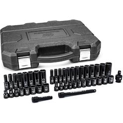 GearWrench 44 Piece 3/8inch Drive 6 Point Impact Socket Set, Standard