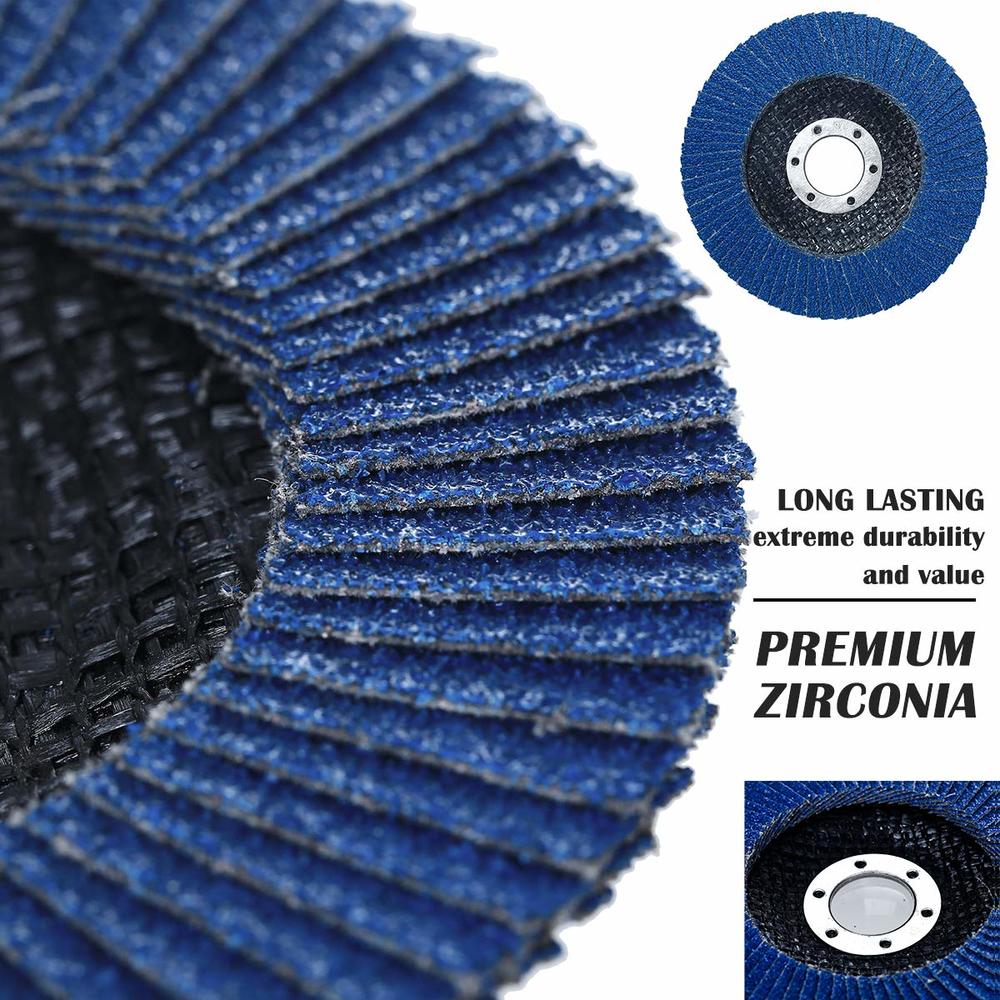 Generic 28 Pack 4 1/2 Inch Flap Disc Angle Grinder Sanding Disc 40 60 80 120 Grit Flap Sanding Disc (4 1/2 inch x 7/8 Inch)
