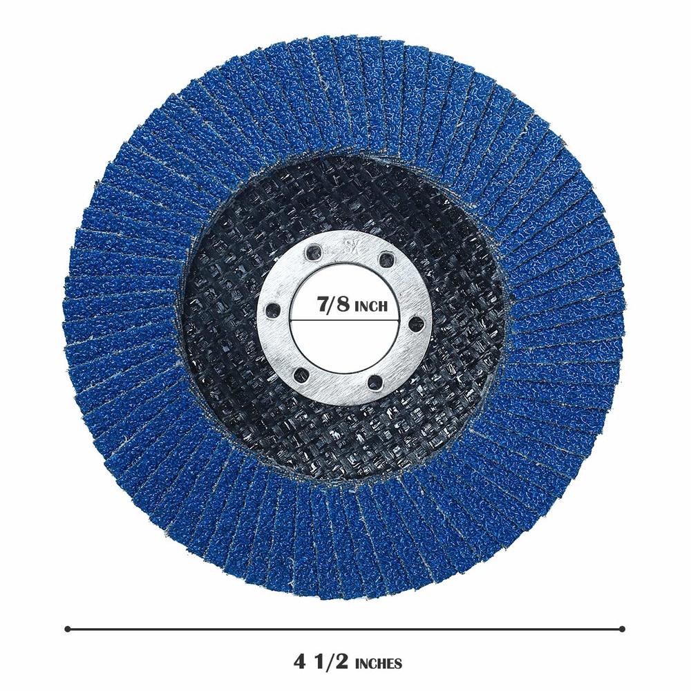 Generic 28 Pack 4 1/2 Inch Flap Disc Angle Grinder Sanding Disc 40 60 80 120 Grit Flap Sanding Disc (4 1/2 inch x 7/8 Inch)