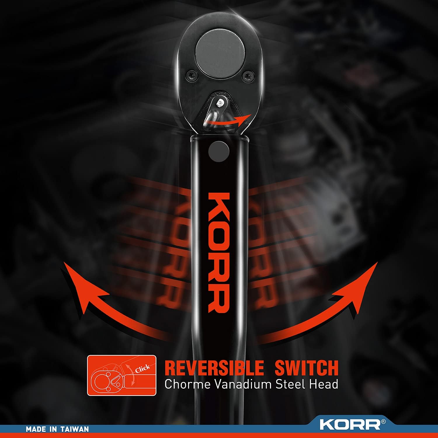 korr Tools KTW002 3/8-Inch Drive Click Torque Wrench (5-80 ft.-lb.)
