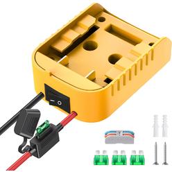 CHoiKWong Power Wheels Adapter for Dewalt 20V Battery Adapter Power Wheels Battery Conversion Kit with Switch, Fuse