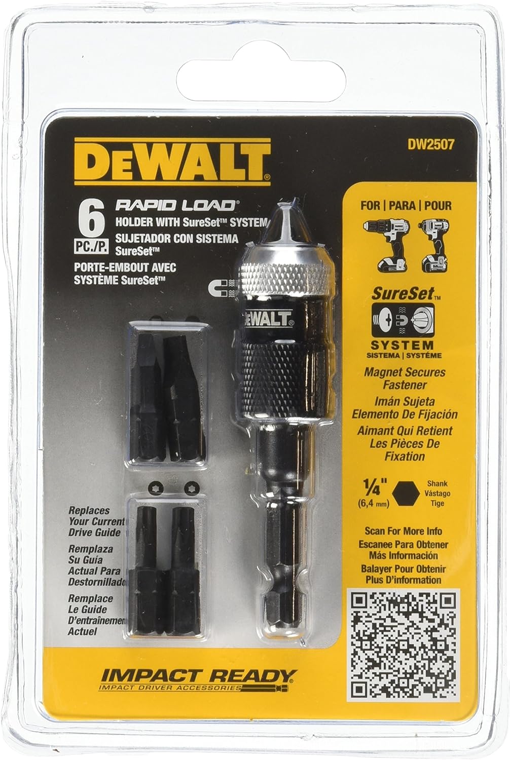 DeWalt DW2507 Compact Rapid Load Set, 6-Piece