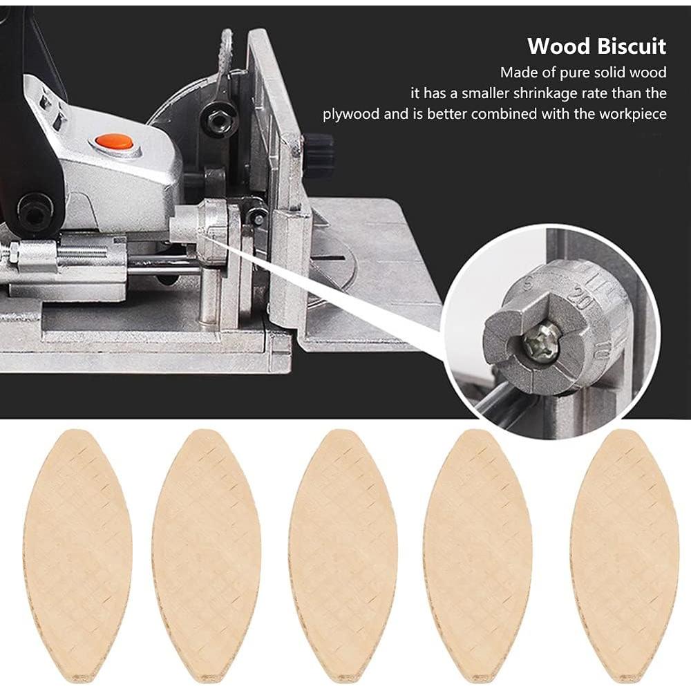 simlug Wood Biscuit, 100pcs Wood Joining Biscuits Wood Board Docking Tool 0# 10# 20# (10#)