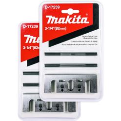 Makita 2 Pack 8 Pc - 3 1 4 Planer Blade Double Edge Set For Planers - Cutting For Hard Wood - 3-1/4" Tungsten Carbide | 2-Piece B