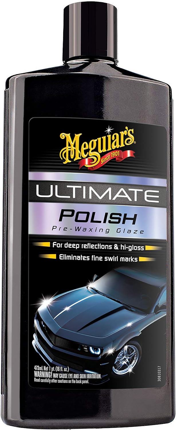 Meguiars Ultimate Polish, High-Gloss Pre-Wax Car Polish, 20 fl. oz.