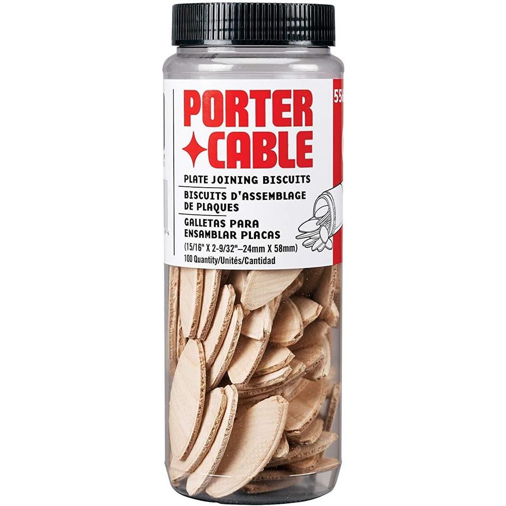 PORTER-CABLE 5562 No. 20 Plate Joiner Biscuits. Sold as 2 Pack, 200 Pieces Total