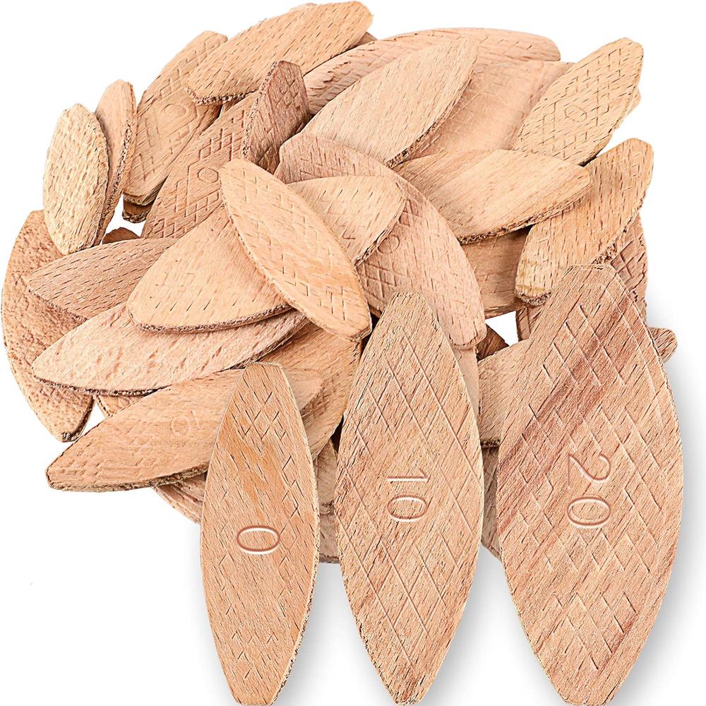 Yalikop Beechwood Joiner Biscuits Number 0, 10, 20 Wood Joining Biscuits Woodworking Biscuits Assorted Beech Wood Chips for Crafting Wo