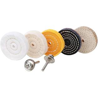 SCOTTCHEN 3 Buffing Polishing Wheels Soft(30Ply)/ Fine(50Ply)/  Medium(36Ply)/ Coarse 1/2 Thick/Rough 1/2 Thick 3/8