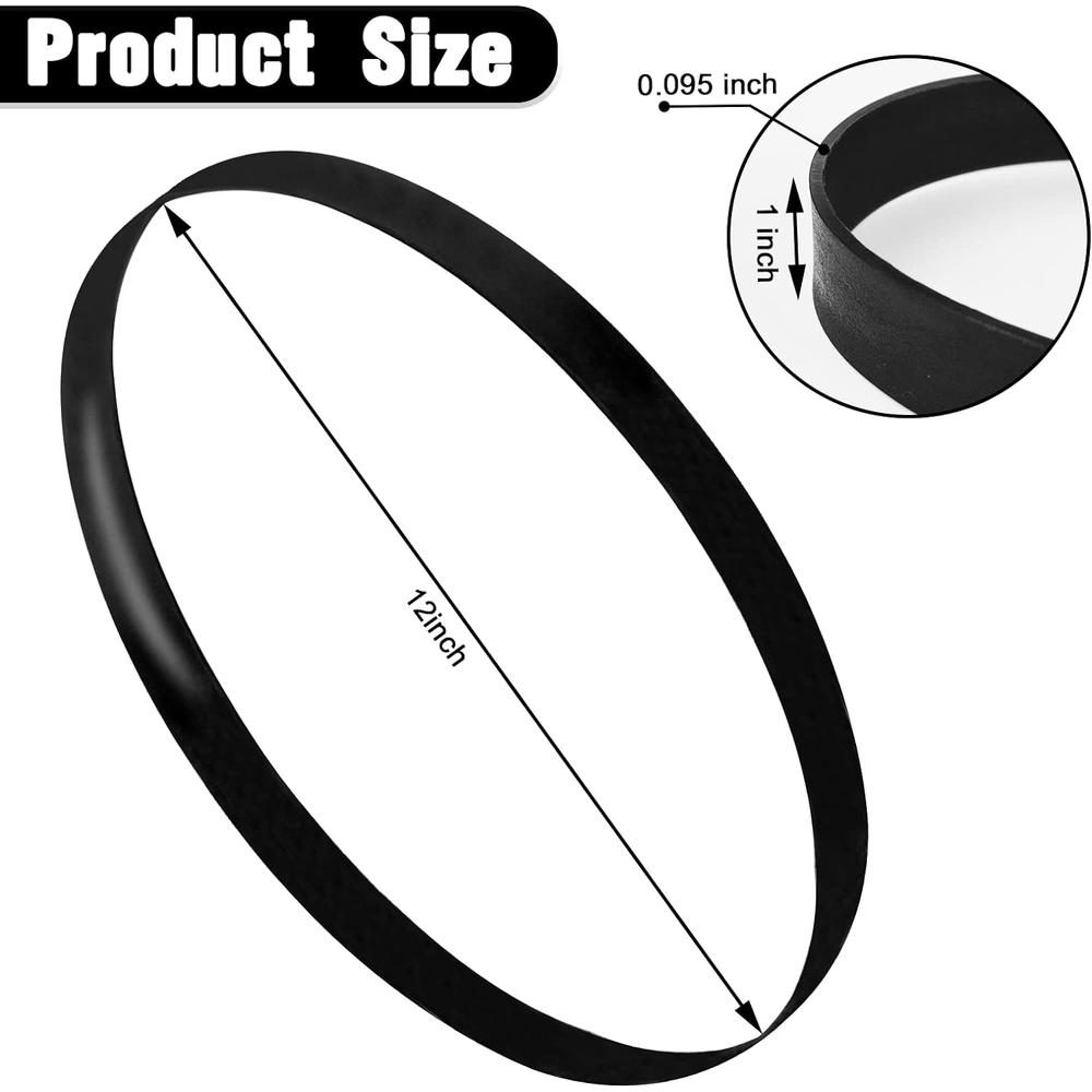 Anitor Urethane Bandsaw Tires 12 inch Diameter, 2 Pack 12" x 7/8" x .095" Band Saw tires for Craftsman etc