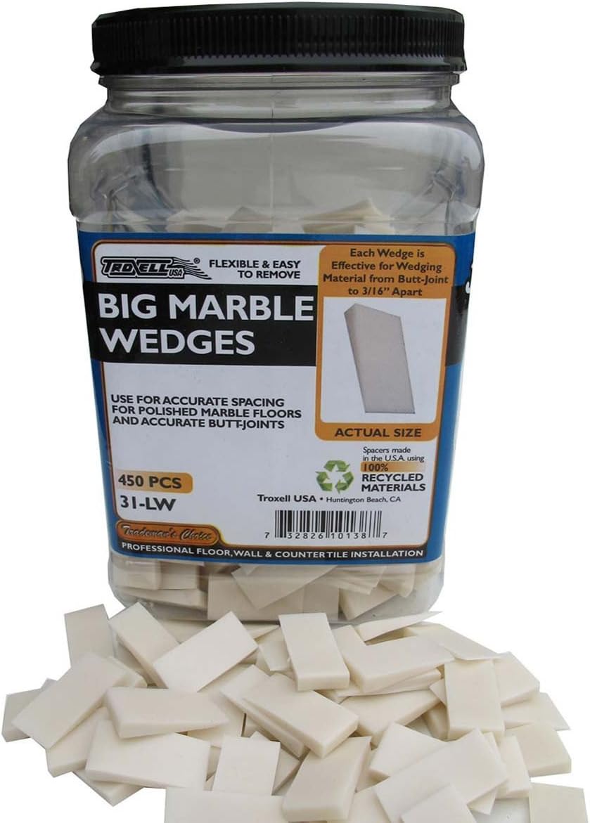 Troxell USA Big Marble Jumbo Wedge 450 Pcs per Jar, 31-LW