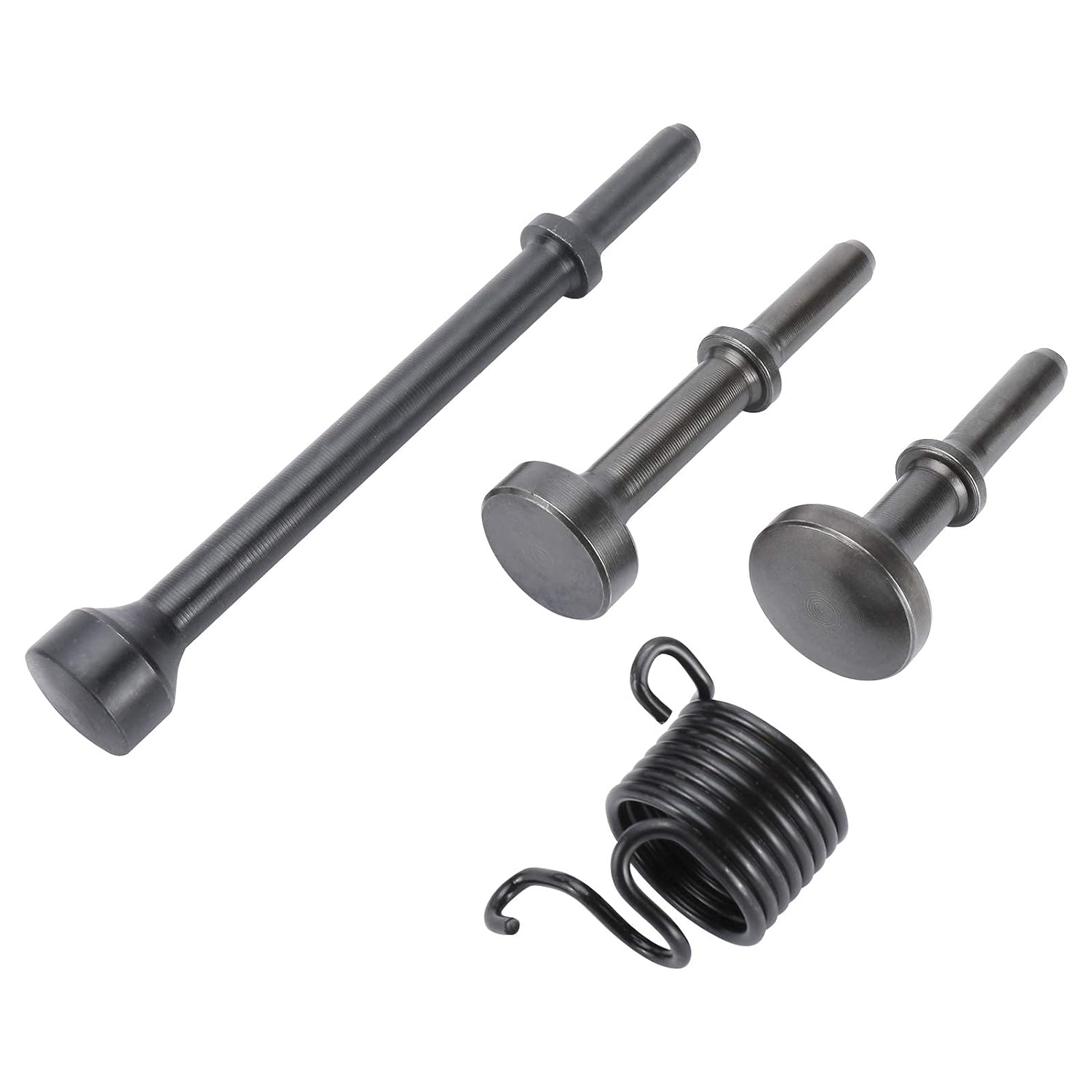 Generic BTSHUB 4 Pcs Pneumatic Air Hammer Bits Accessories 0.401'' (10mm) Shank Pneumatic Chisel Air Hammer Bits Kit with Spring, Heavy
