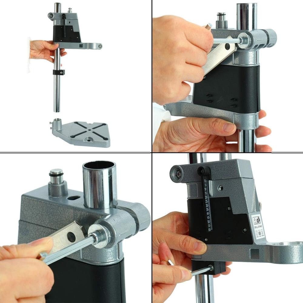 Yaemart Corporation Adjustable Drill Press Stand for Drill Workbench Repair Tool Universal Bench Clamp Support Tool, Drill Press Table, Drill Stand