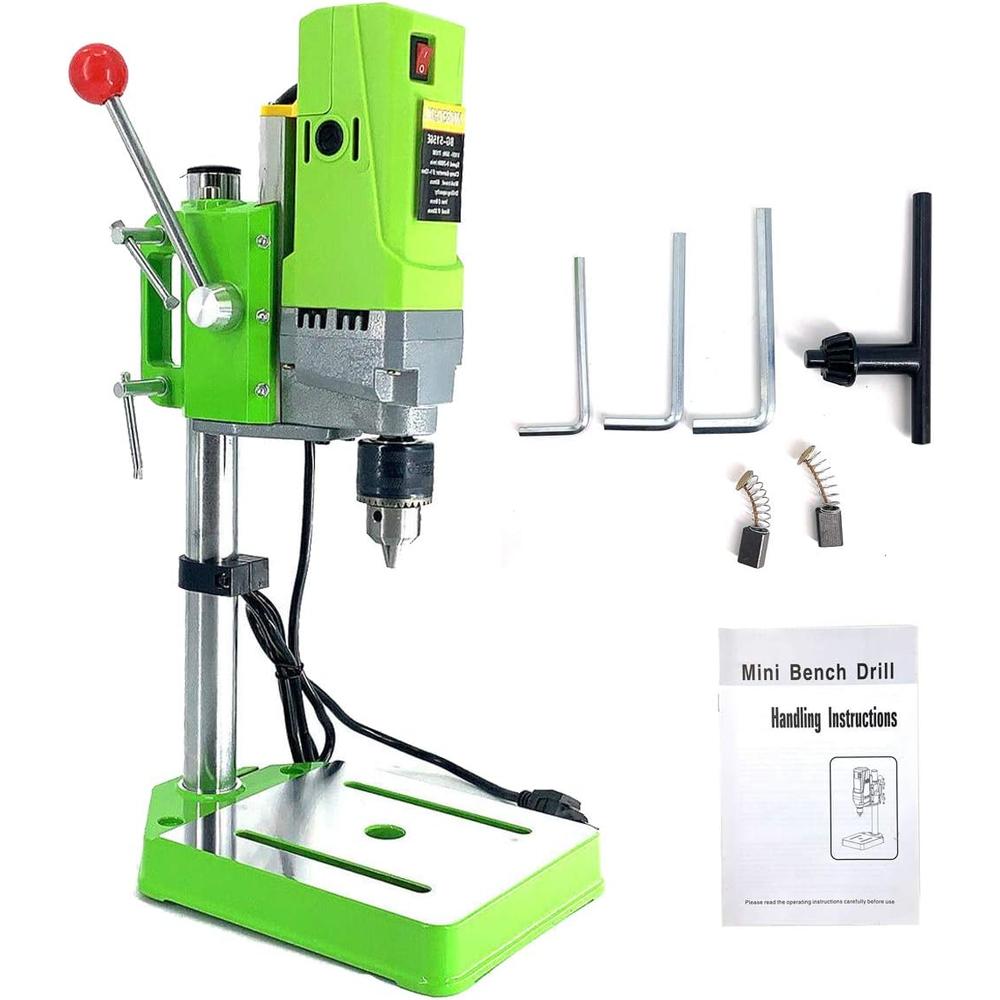 DOMINTY Bench Drill Stand 710W Mini Electric Bench Drilling Machine Drill Chuck 1-13mm for Hand Drill
