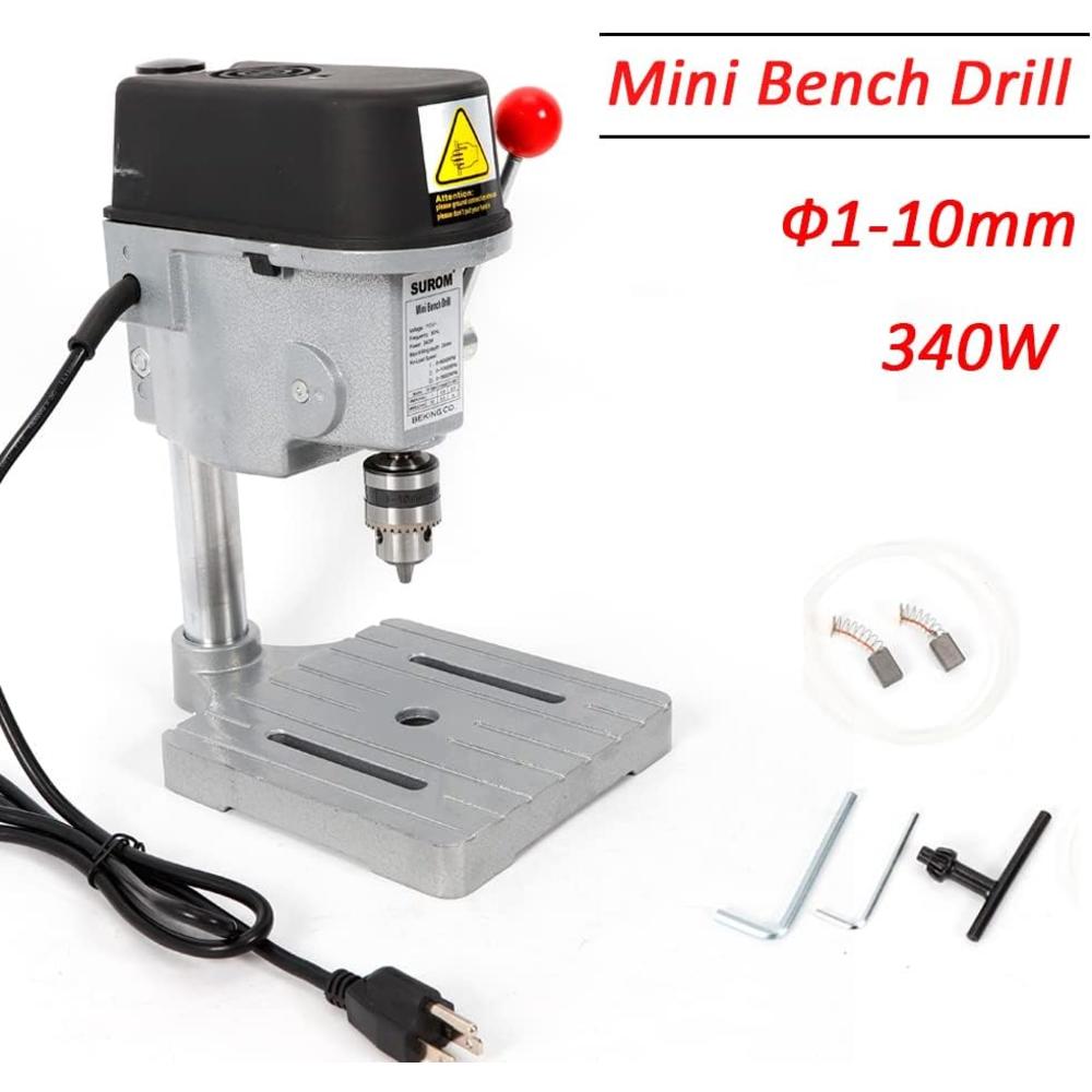 loyalheartdy Tabletop Drilling Machine, Electric Bench Mini Drill Stand Mini Benchtop Drill Press Table Top Drill DIY Furniture Power Tool S