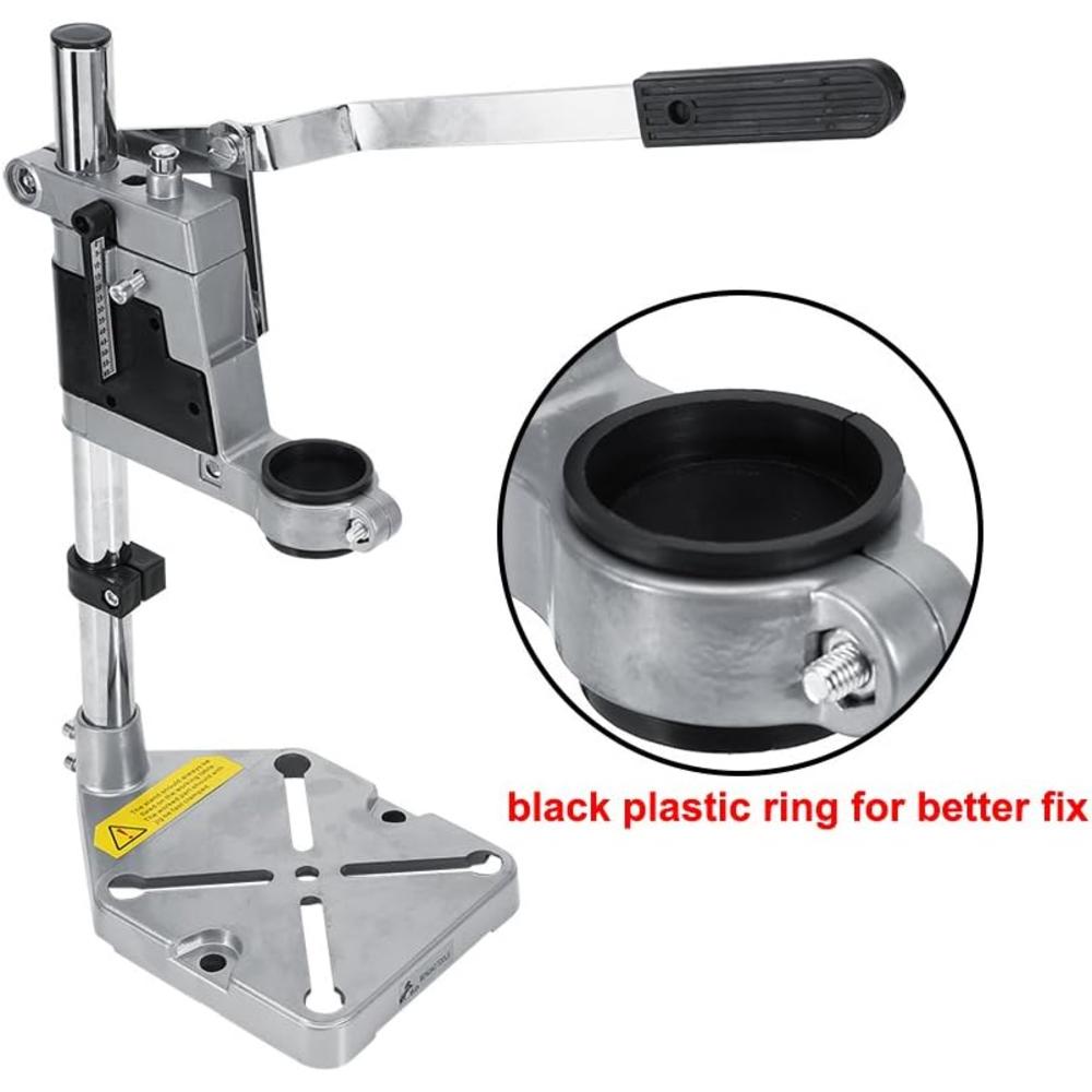 Estink Drill Stand for Hand Drill, Universal Bench Clamp Drill Press Floor Stand Workbench Repair Tool for Drilling Collet Workshop,Si