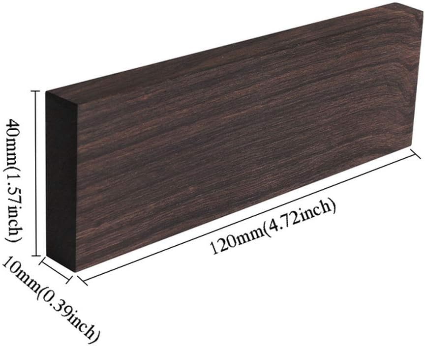 Generic Tzong 2Pcs Black Ebony Lumber Wood Timber Handle Plate for Music Instruments DIY Tools 3/8"x1.5"x5"