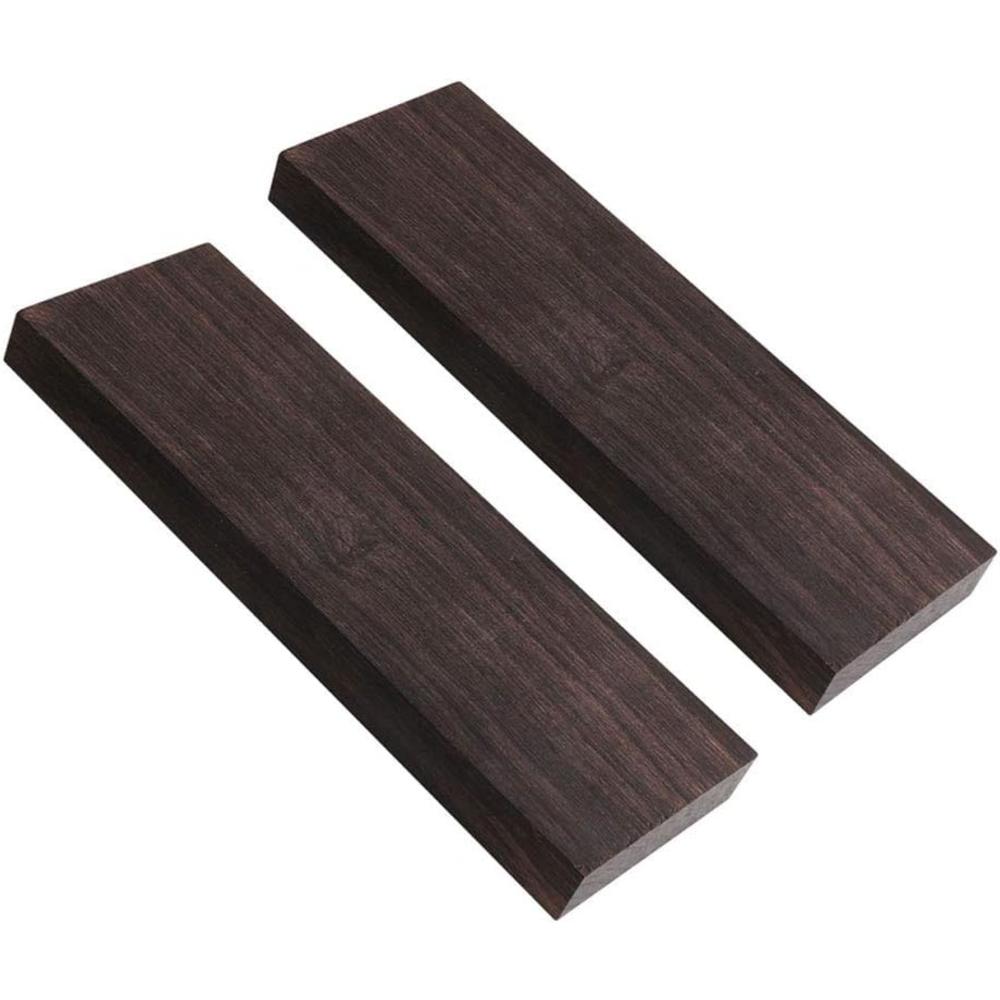 Generic Tzong 2Pcs Black Ebony Lumber Wood Timber Handle Plate for Music Instruments DIY Tools 3/8"x1.5"x5"