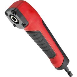 Denpetec Right Angle Screwdriver Repair 90 Degree Corner Device Shockwave Right Angle Adapter Right Angle Drill Attachment(Black Red)