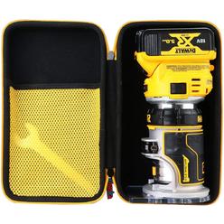 Khanka Hard Case replacement for DEWALT 20V Max XR Cordless Router, Brushless, Case Only (DCW600B)