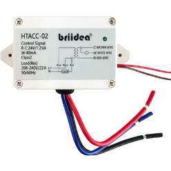briidea 220V 240V Relay, Briidea On/Off Switch Electric Heating Relay with Built-in 24V Transformer, Replacement for Any Relay, Compati