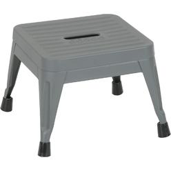 COSCO 1-Step Stackable Step Stool, 7 Ft. 3in Max Reach, 225 lb. Weight Capacity, ANSI Type II, 2 Pack (Gray)
