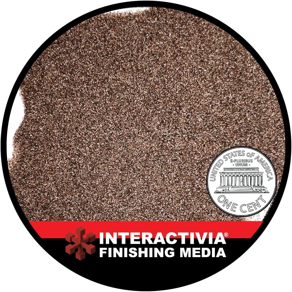 Interactivia #80 Aluminum Oxide - 8 LBS - Medium to Fine Sand Blasting Abrasive Media for Blasting Cabinet or Blasting Guns.