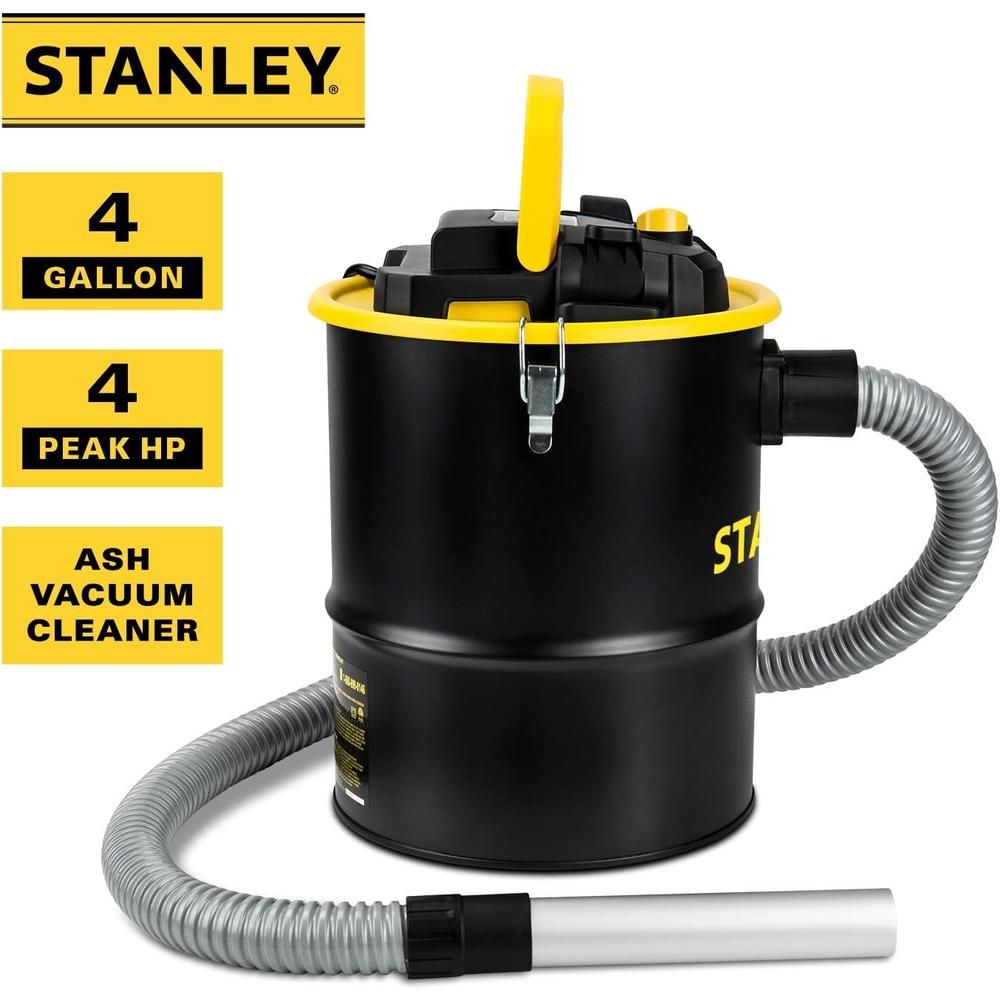 Stanley Ash Vacuum 4Gallon 4HP SL-18184, 4 Gallon, Black